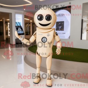 Beige champagne maskot...