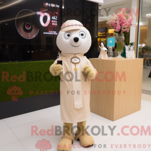 Beige Champagne mascot...