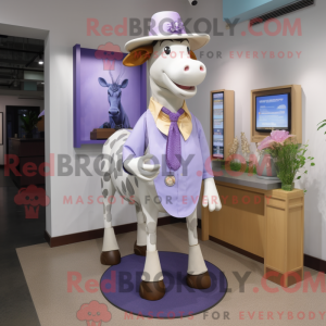 Lavender Hereford Cow...