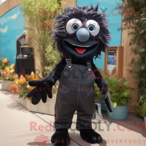 Black Betta Fish mascot...