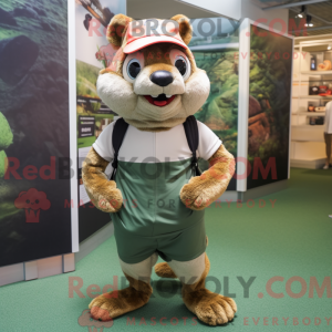 Olive Ekorn maskot kostyme...