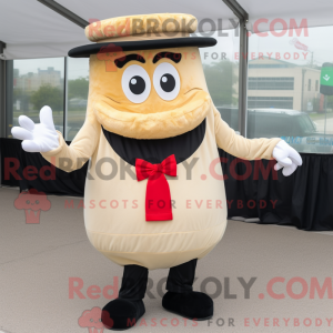 Beige Hamburger mascot...