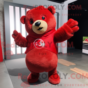Máscara de Urso Vermelho...