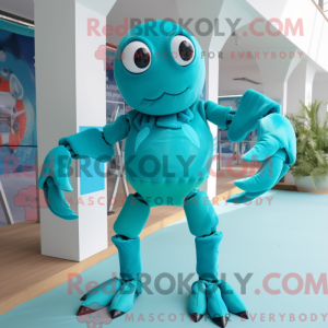 Postava maskota Teal Crab...