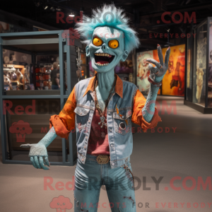 Rust Zombie maskot kostume...