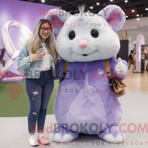 Lavendel hamster maskot...