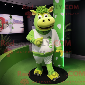 Postava maskota Lime Green...