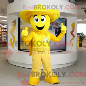 Yellow Horseshoe mascot...