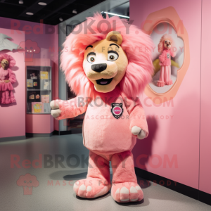 Pink Tamer Lion mascotte...