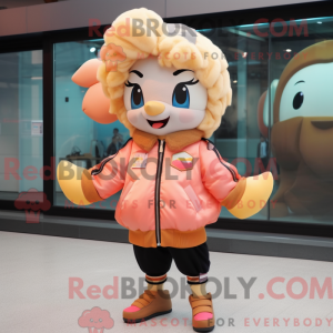 Peach Cod maskotdraktfigur...