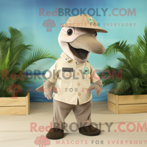 Maskotka Beige Dolphin w...