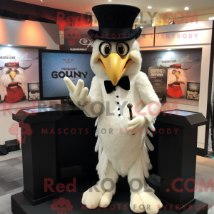 Cream Harpy mascot costume...