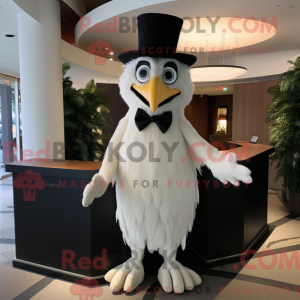 Cream Harpy mascot costume...