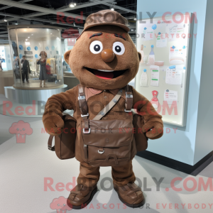 Brown Wedding Cake mascot...