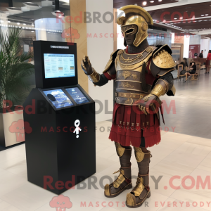 Brown Roman Soldier mascot...