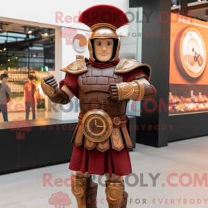 Brown Roman Soldier mascot...