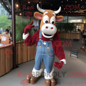Postava maskota Maroon Cow...