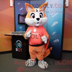 Peach Bobcat máscara de...