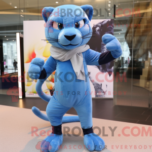 Sky Blue Panther máscara de...