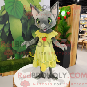 Olive Fruit Bat mascot...