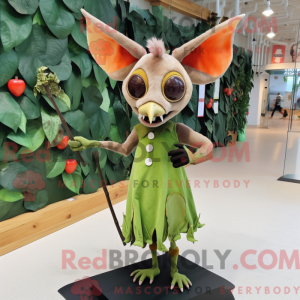 Olive Fruit Bat maskot...