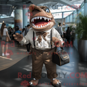 Brown Megalodon mascot...