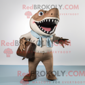 Brown Megalodon mascot...
