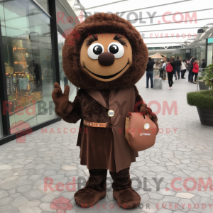 Brown Falafel mascot...