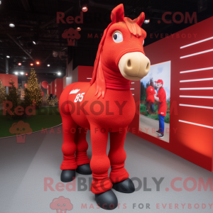 Disfraz de mascota Red Mare...
