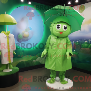Grøn golfbold maskot...