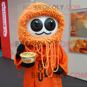 Orange Ramen mascot costume...