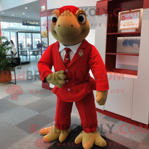 Røde Havskildpadde maskot...