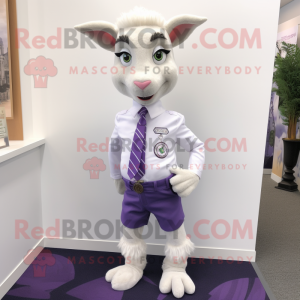 Lavendel ged maskot kostume...