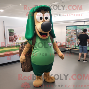 Forest Green Hot Dog maskot...