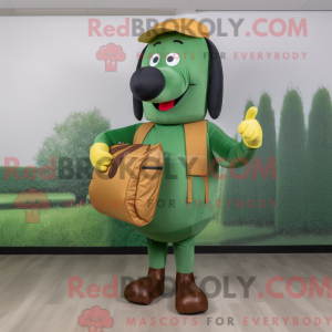 Forest Green Hot Dog maskot...