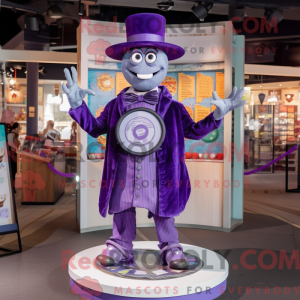Purple Plate Spinner mascot...