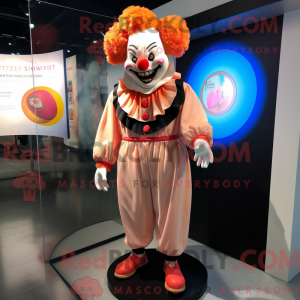 Peach Evil Clown mascot...