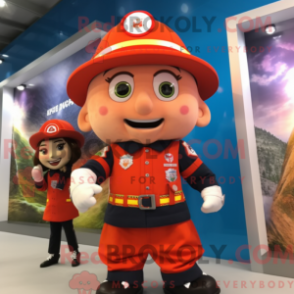 Figura de máscara de bombeiro com máscara e fecho - Mascotes de bombeiros - REBROKO_333873 - RedBrokoly.com