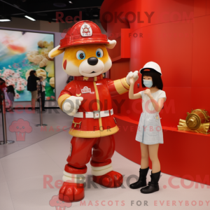 Fire Fighter maskot kostume...