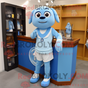 Sky Blue Advokat maskot...