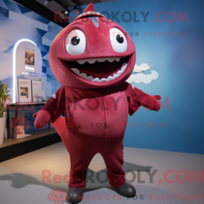 Fantasia de mascote de atum marrom com macacão e suspensórios - Mascotes de atum - REBROKO_333886 - RedBrokoly.com