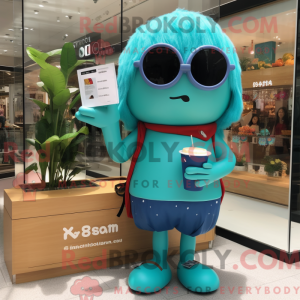 Turquoise Miso Soup mascot...