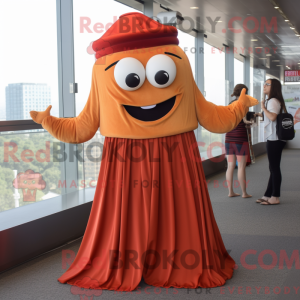 Fantasia de mascote Rust Spaghetti com saia reta e bonés - Mascotes de espaguete - REBROKO_333914 - RedBrokoly.com