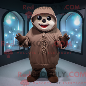 Brun Dim Sum maskot kostume...