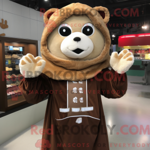 Brun Dim Sum maskot kostume...