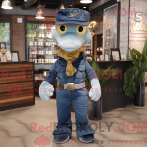 Navy Python maskot kostume...