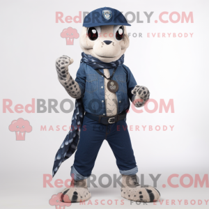 Navy Python maskot kostume...