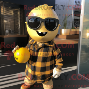 Guld Rugby Ball maskot...