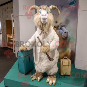 Máscara de cabra Tan Angora...