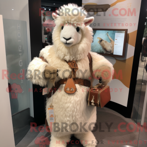 Máscara de cabra Tan Angora...